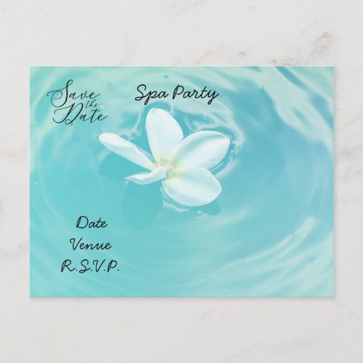 Plumeria Flowers for Spa party Briefkaart (Voorkant)