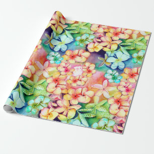 Plumeria Flowers of Aloha Gift Wrapping Paper Cadeaupapier