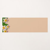 Plumeria Flowers on Champagne Beige Yogamat (Achterkant (horizontaal))
