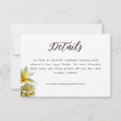 Plumeria Flowers Trouwgegevens Behuizing Kaarten (Voorkant)