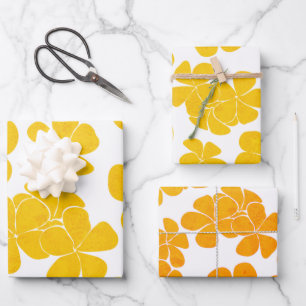 Plumeria frangipani cadeaupapier inpakken