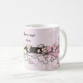 Plumeria/Frangipani en Ivy Roze mok (Voorkant rechts)