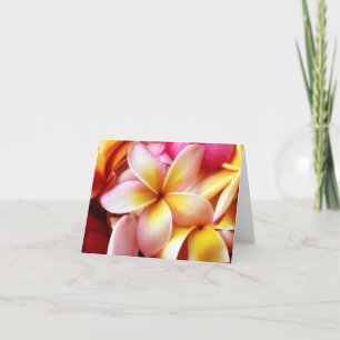Plumeria Frangipani Hawaii Flower Gepersonaliseerd Kaart