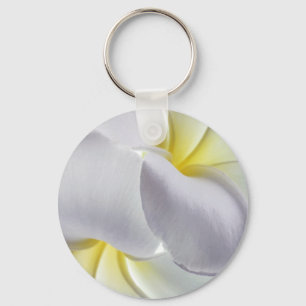 Plumeria Frangipani Hawaii Flower Gepersonaliseerd Sleutelhanger