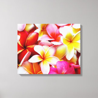 Plumeria Frangipani Hawaii Gepersonaliseerd Canvas Afdruk