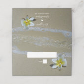 Plumeria Frangipani op zand bruiloft (Buitenkant ongevouwen)