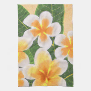Plumeria Frangipani Tropische keukendoek Theedoek