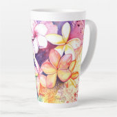Plumeria Fun Latte Mok (Rechterhoek)