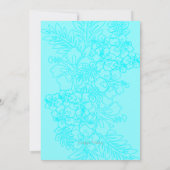 Plumeria Hawaiian Rehearer Dîner Invitation (Dos)