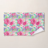 Plumeria Hibiscus chinois Papillons de poche (Serviette à main)