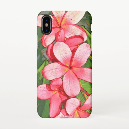 plumeria iPhone hoesje (Achterkant)