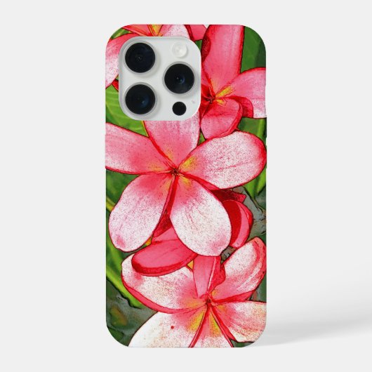 plumeria iPhone hoesje (Achterkant)