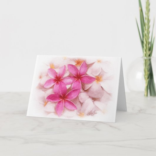 Plumeria Kaart (Voorkant)