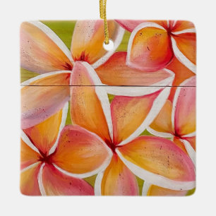 Plumeria Keramisch Ornament
