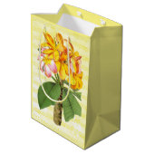 Plumeria on Music Medium Cadeauzakje (Achterkant Gekanteld)