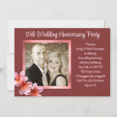 Plumeria Photo Jubileum Couples Kaart (Voorkant)