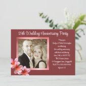 Plumeria Photo Jubileum Couples Kaart (Staand voorkant)