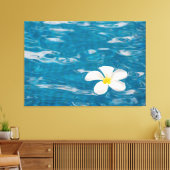 Plumeria Pool Wrapped Canvas Art Afdruk (Insitu (Woonkamer))