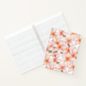 Plumeria rose pâle Carnet spirale (Intérieur)