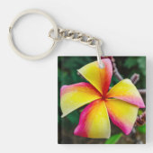 Plumeria rubra sleutelhanger (Voorkant)