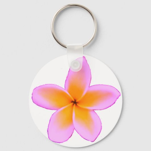 Plumeria Sleutelhanger (Voorkant)