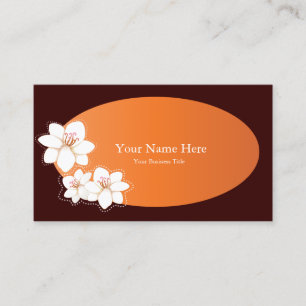 Plumeria Spa de Sjablonen van het Visitekaartje
