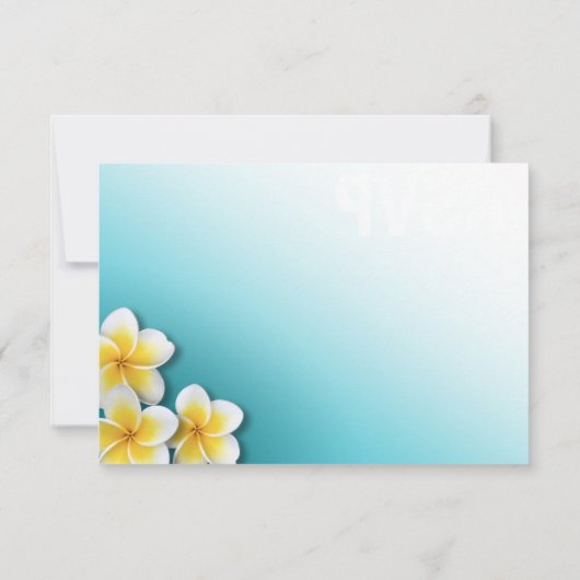 Plumeria Starfish Plage tropicale RSVP (Dos)