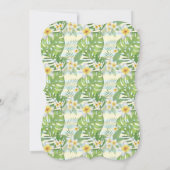 Plumeria tropicale Couples Douche Invitation (Dos)