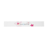 Plumeria Wedding Belly Band Uitnodigingen Wikkel (Vlak)