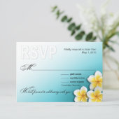 Plumeria Zeester Tropisch Strand RSVP (Staand voorkant)