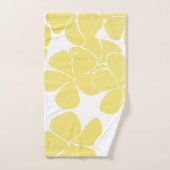 Plumerias de motif d'impression hawaïen moderne (Serviette à main)