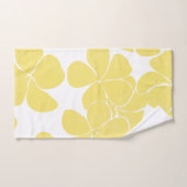 Plumerias de motif d'impression hawaïen moderne (Serviette à main)