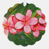 Plumerie Ornament Kaart (Achterkant)