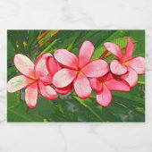 Plumerie Voedselcontainer Etiket (Enkel label)