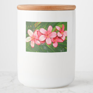 Plumerie Voedselcontainer Etiket