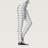 Plumes amusantes Ange ailes plumes Leggings blancs (Droite)