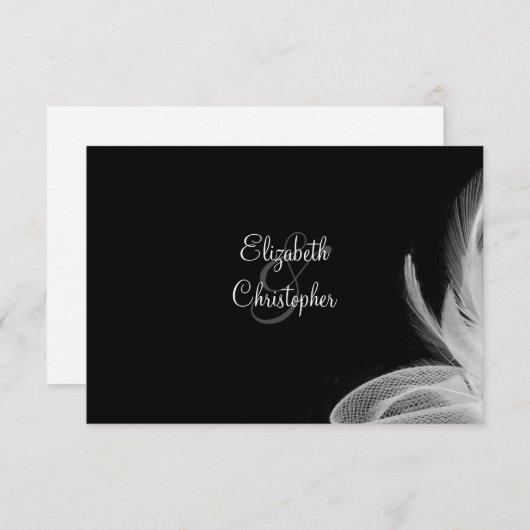 Plumes blanches 2 RSVP (Devant / Derrière)