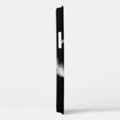 Plumes blanches sur Coque noir-coque iphone (Verso / Droite)