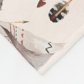 Plumes Boho aquarelle customisée couverture (Coin)