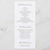 Plumes Boho programmes de mariage (Dos)