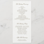 Plumes Boho Programmes de mariage Turquoise (Dos)