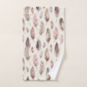 Plumes Brown roses (Serviette à main)