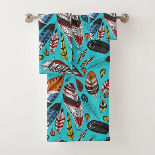 Plumes colorées (En situation)