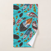 Plumes colorées (Serviette à main)