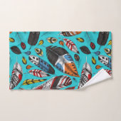 Plumes colorées (Serviette à main)