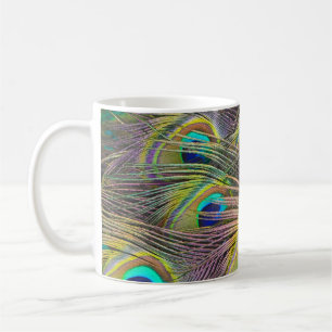 Plumes colorées Peacock Concevoir la Coupe de Mug 