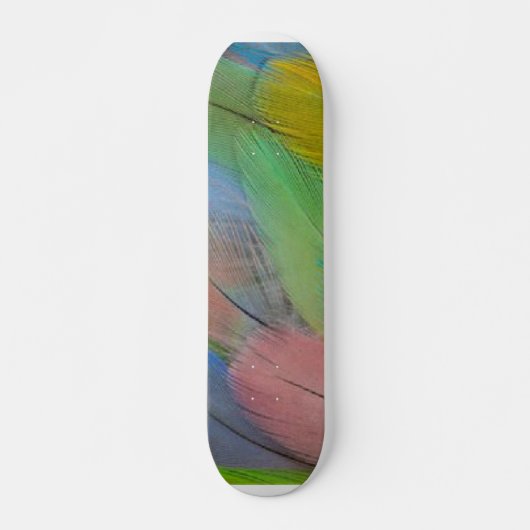 Plumes colorées Skateboard (Devant)