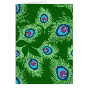 Plumes de chaux et de paon bleu sur vert émeraude