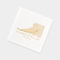 Plumes de paon avec le coeur marié Groom Couple