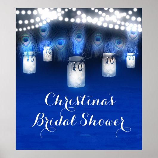 Plumes de paon, Bannière de poster de lumières de (Devant)